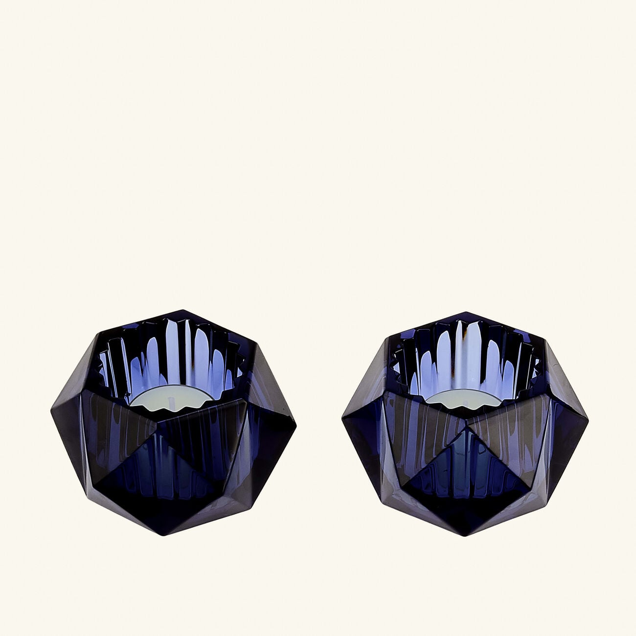 Louxor Votive Blue Set of 2 baccarat louxor votive blue set of 2