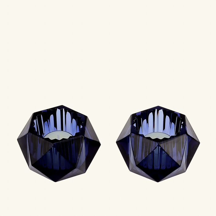 Louxor Votive Blue Set of 2 baccarat louxor votive blue set of 2