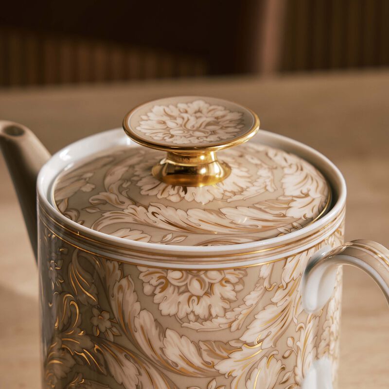 versace barocco beige tea pot 900 ml