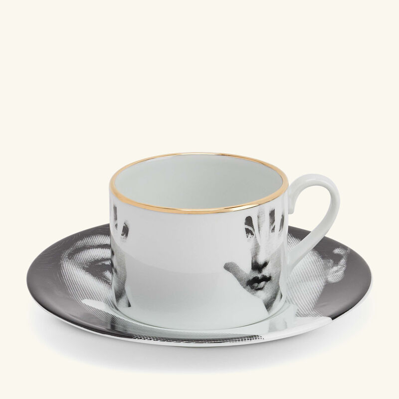 Tema e Variazioni 2005 Mano Tea Cup Grey fornasetti tema e variazioni 2005 mano tea cup grey