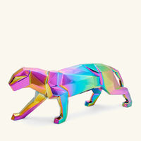 Iridiscent Panther Sculpture Small lladro iridiscent panther sculpture small