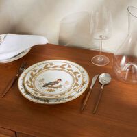 ginori 1735 voli re geai dessert plate round gold 22cm