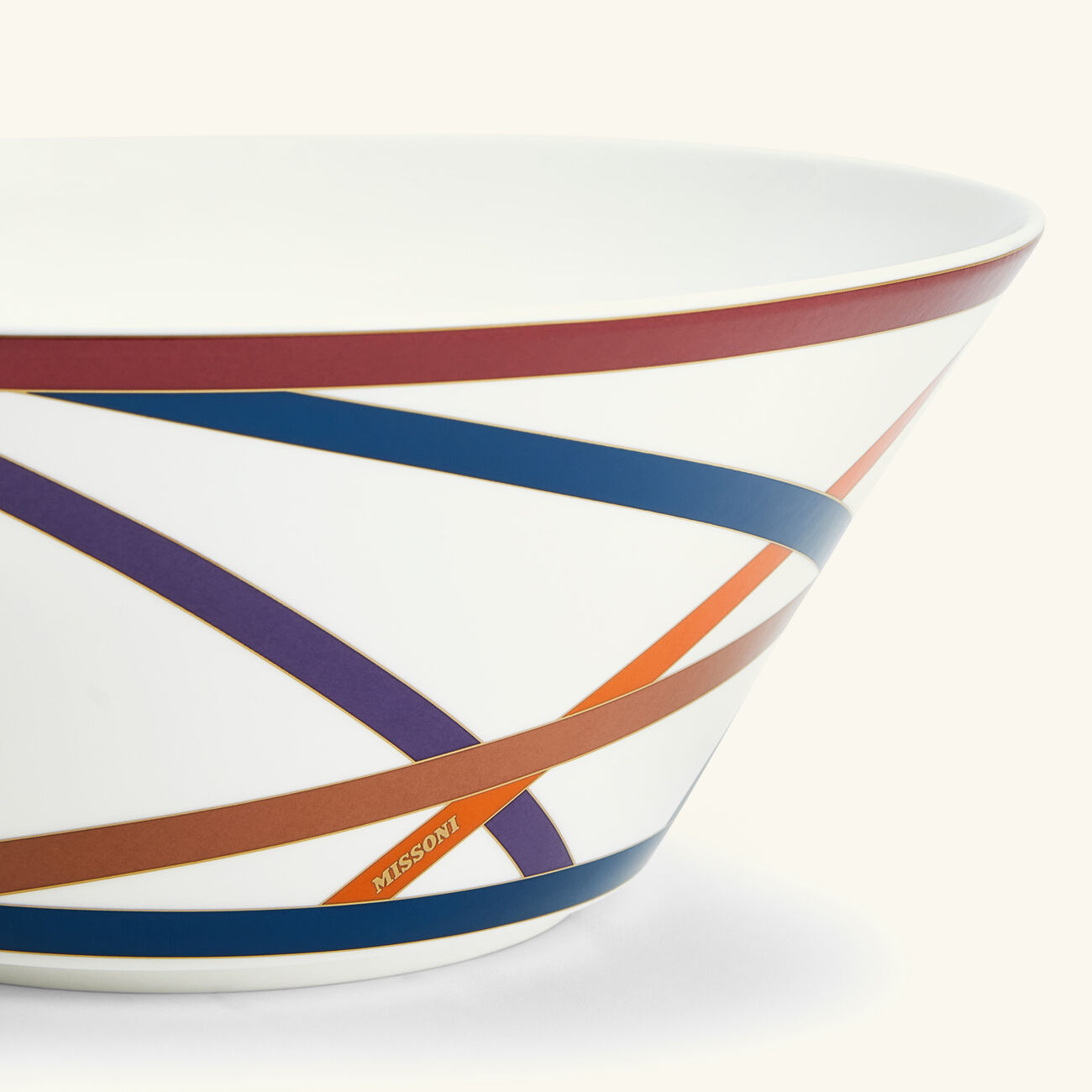 Nastri Salad Bowl 26cm missoni home nastri salad bowl 26cm