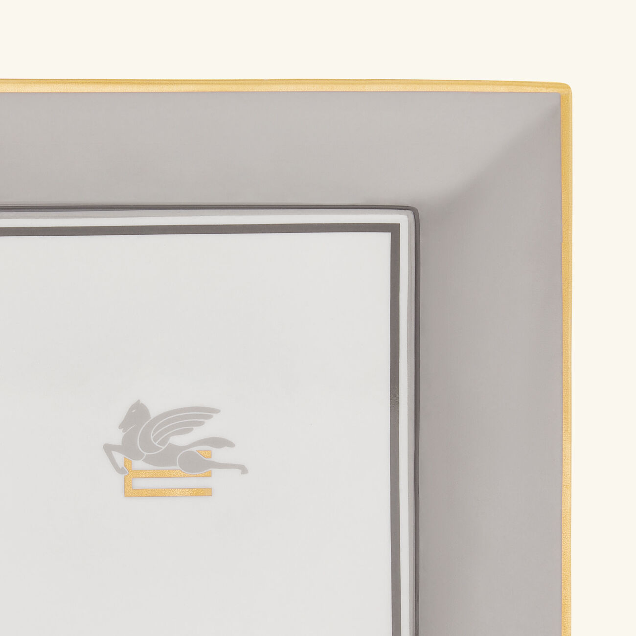 Pegaso Trinket Tray Square Small Grey etro pegaso trinket tray square small grey