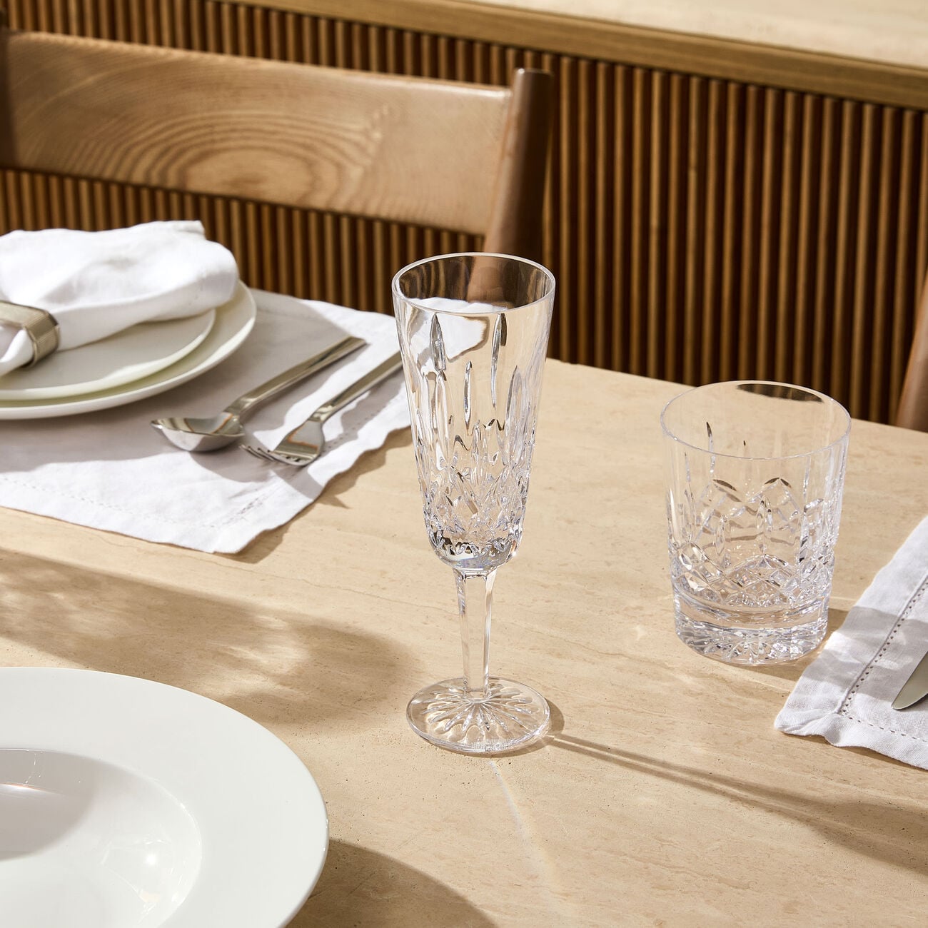 Lismore Champagne Glass Clear Set Of 2 waterford lismore champagne glass clear set of 2