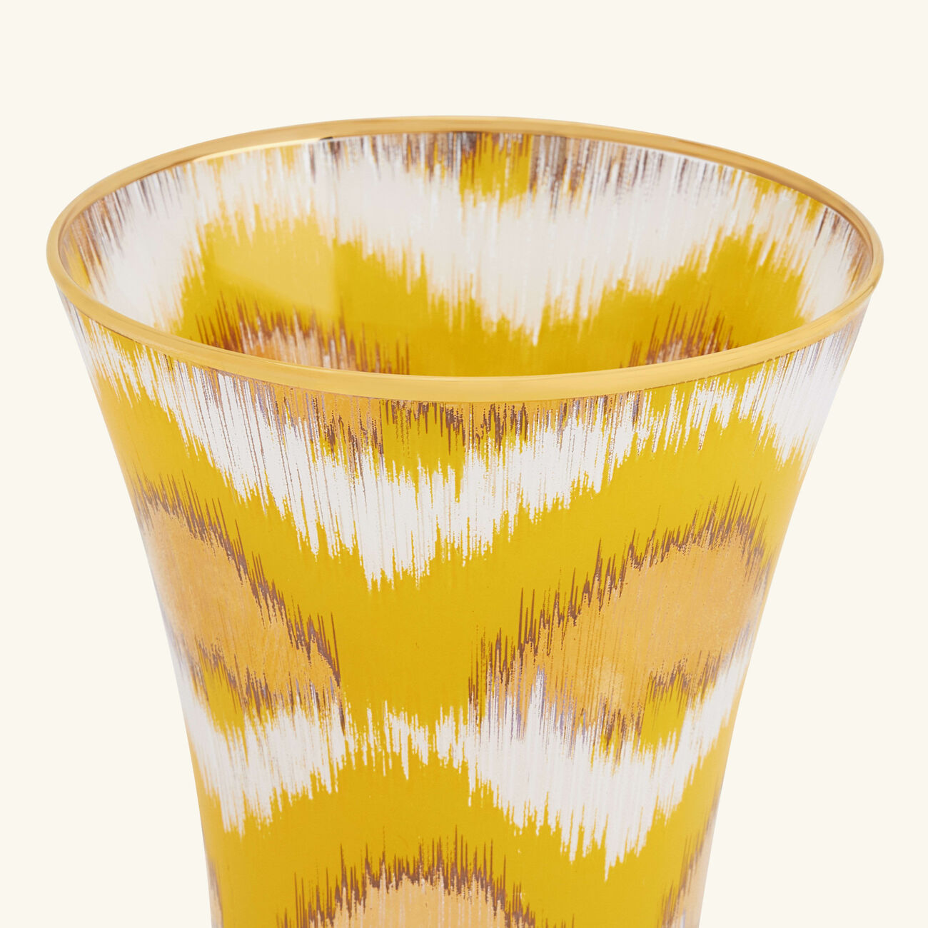 les ottomans ikat drinking glass gold