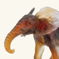 Elephant Savana Figurine Medium Brown daum elephant savana figurine medium brown