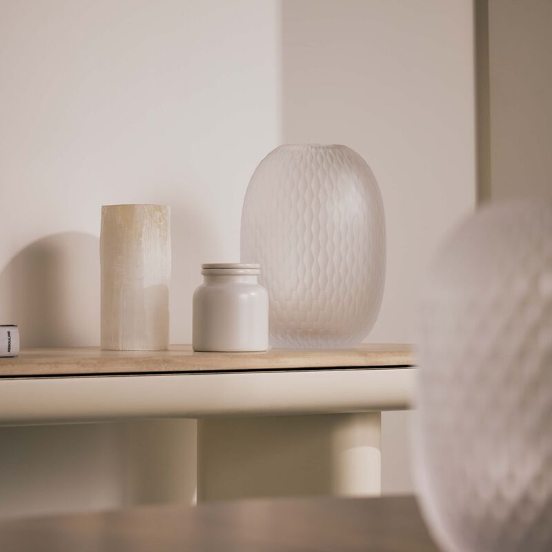 ruckl metamorphosis vase round large clear