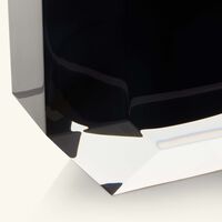 Octogone Vase Small Black baccarat octogone vase small black