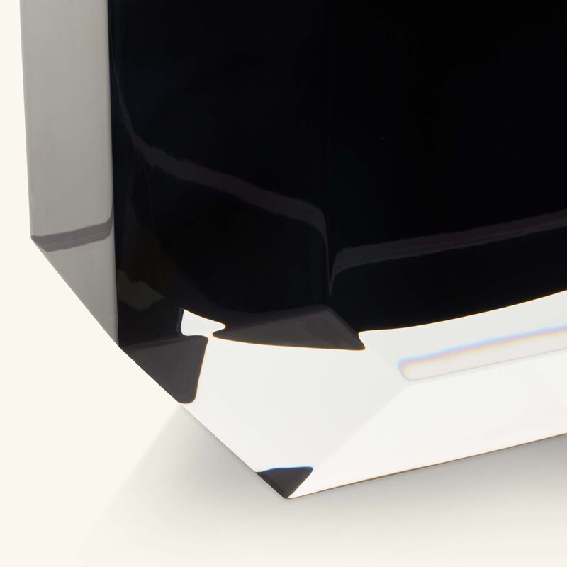 Octogone Vase Small Black baccarat octogone vase small black