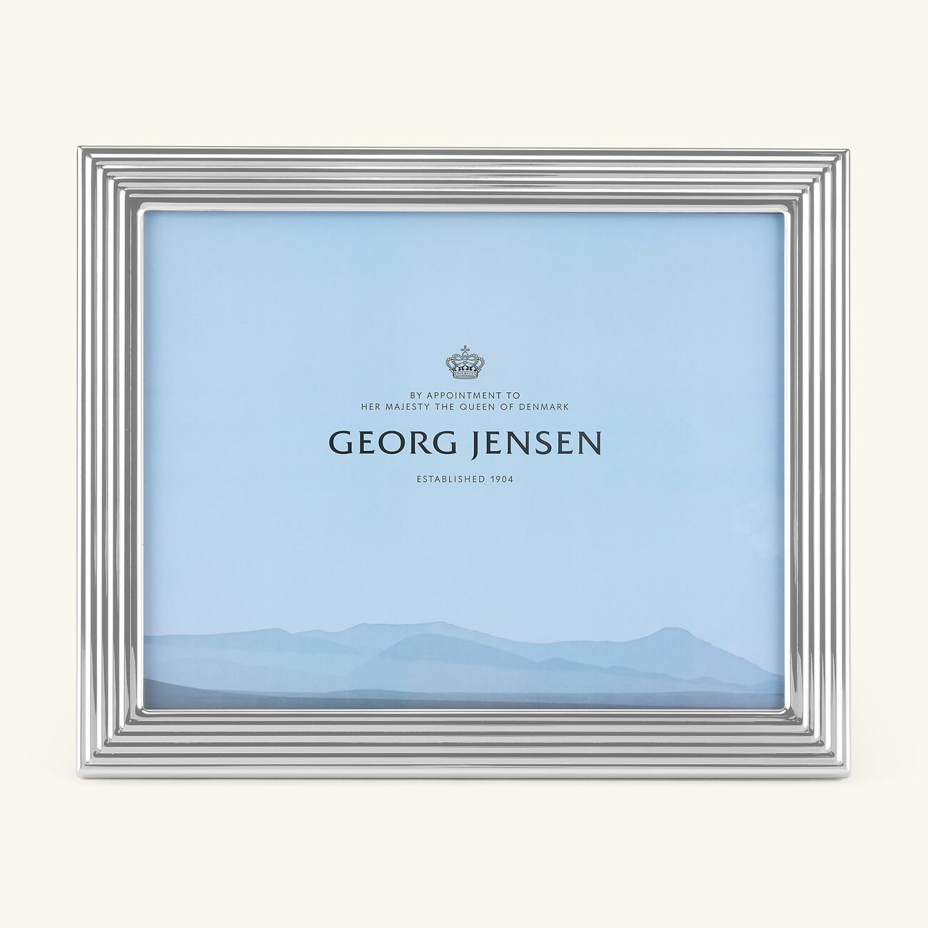 جورج جنسن إطار الصور بيرنادوت فضي كبير