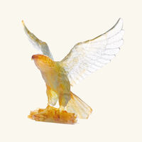 Eagle Sculpture Medium Orange Limited Edition daum eagle sculpture medium orange limited edition