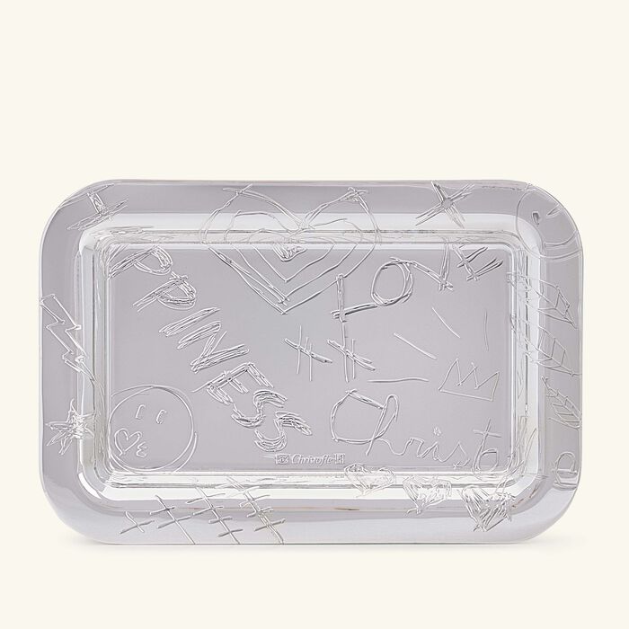 christofle graffiti rectangular tray