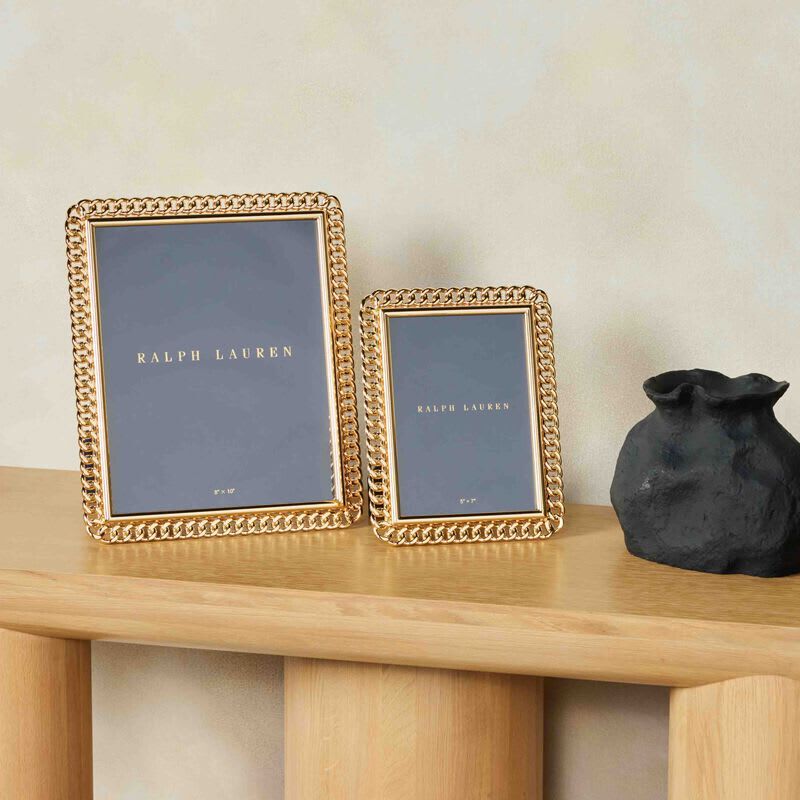 ralph lauren home blake picture frame gold 12x17cm