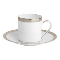 Athena Platinum Espresso Cup & Saucer, small
