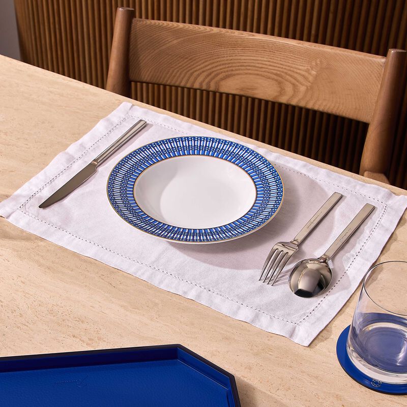 baccarat arcadia soup plate blue 23cm set of 2