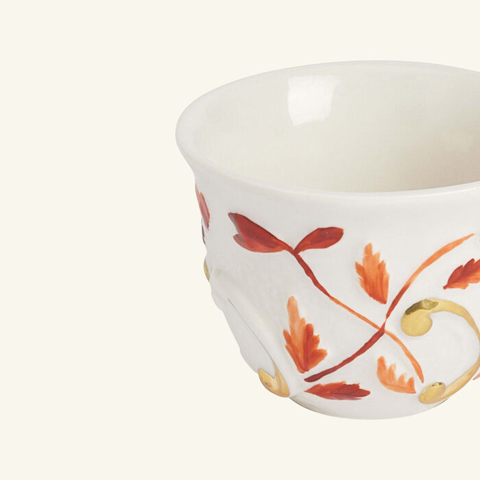 villari taormina arabic coffee cup red set of 6