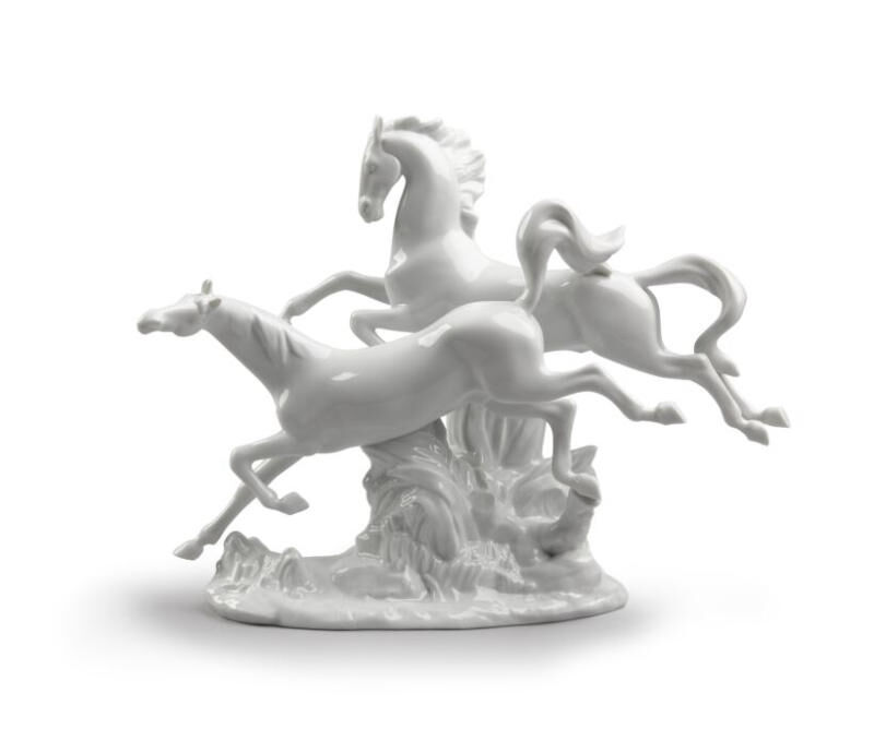 Horses Galloping Figurine, large