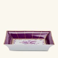 Prunus Ashtray Rectangular Small Purple bernardaud prunus ashtray rectangular small purple