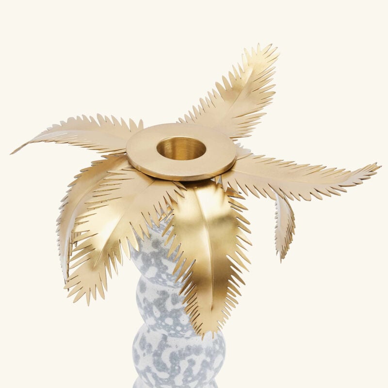 Haas Mojave Palm Candle Holder Grey l objet haas mojave palm candle holder grey