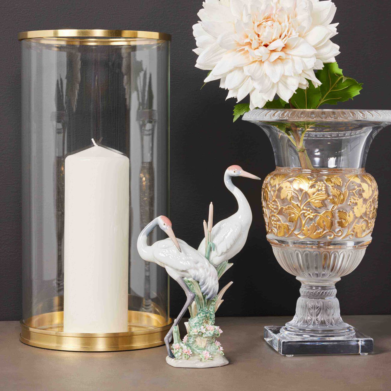 Courting Cranes Sculpture Medium White lladro courting cranes sculpture medium white