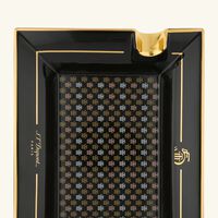 st dupont trindad ashtray rectangular large black