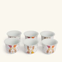 silsal hessa arabic coffee cup white set of 6