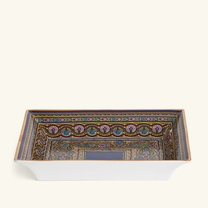 Cachemire Trinket Tray Rectangular Small Blue etro cachemire trinket tray rectangular small blue