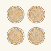 طقم بيفل مؤلف من أربع قواعد للأكواب بلون ذهبي كيم سيبيرت طقم بيفل مؤلف من أربع قواعد للأكواب بلون ذهبي