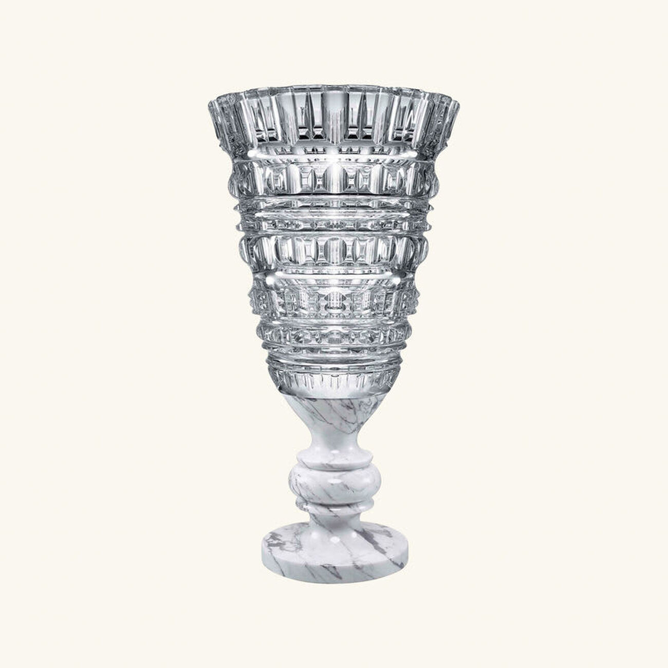 baccarat new antique vase extra large clear