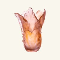 Tulipe Magnum Vase Amber Pink Extra Large Limited Edition daum tulipe magnum vase amber pink extra large limited edition