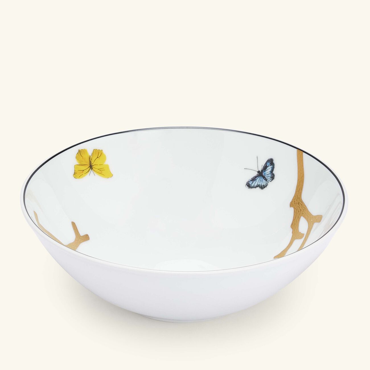 Aux Oiseaux Bowl Round Gold 17cm bernardaud aux oiseaux bowl round gold 17cm