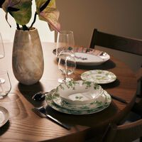 bernardaud albertine soup plate round green 19cm