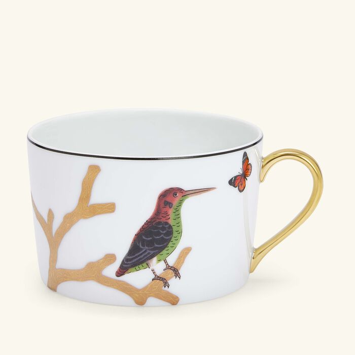 bernardaud aux oiseaux cup   saucer gold set of 2