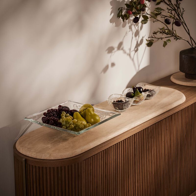 Qamar Serving Plate Square 35cm dimlaj qamar serving plate square 35cm