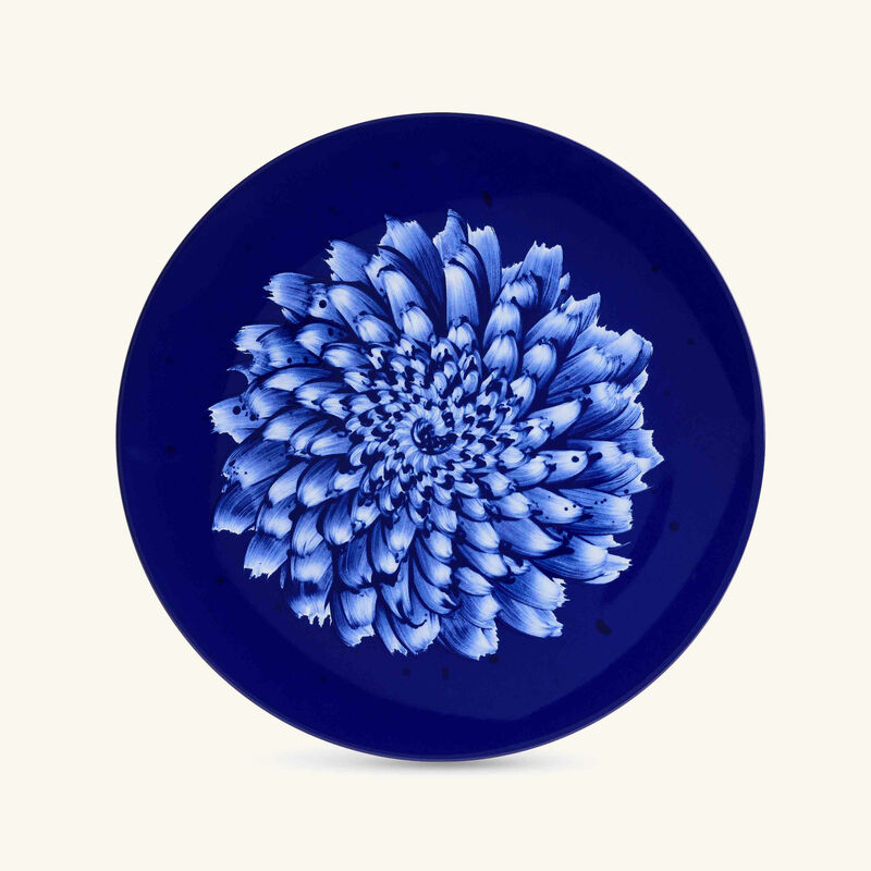 bernardaud in bloom service plate round blue 31cm