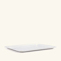 كريستوفل صينية الضيافة آلبي مستطيلة متوسطة باللون الفضي