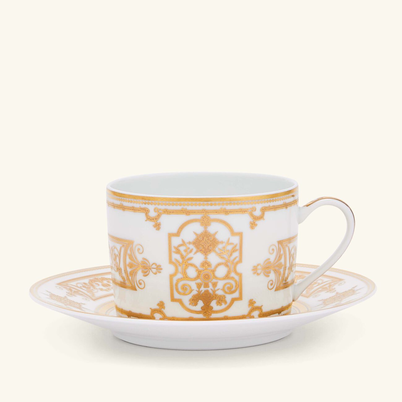 Aux Rois Tea Cup & Saucer Gold bernardaud aux rois tea cup saucer gold