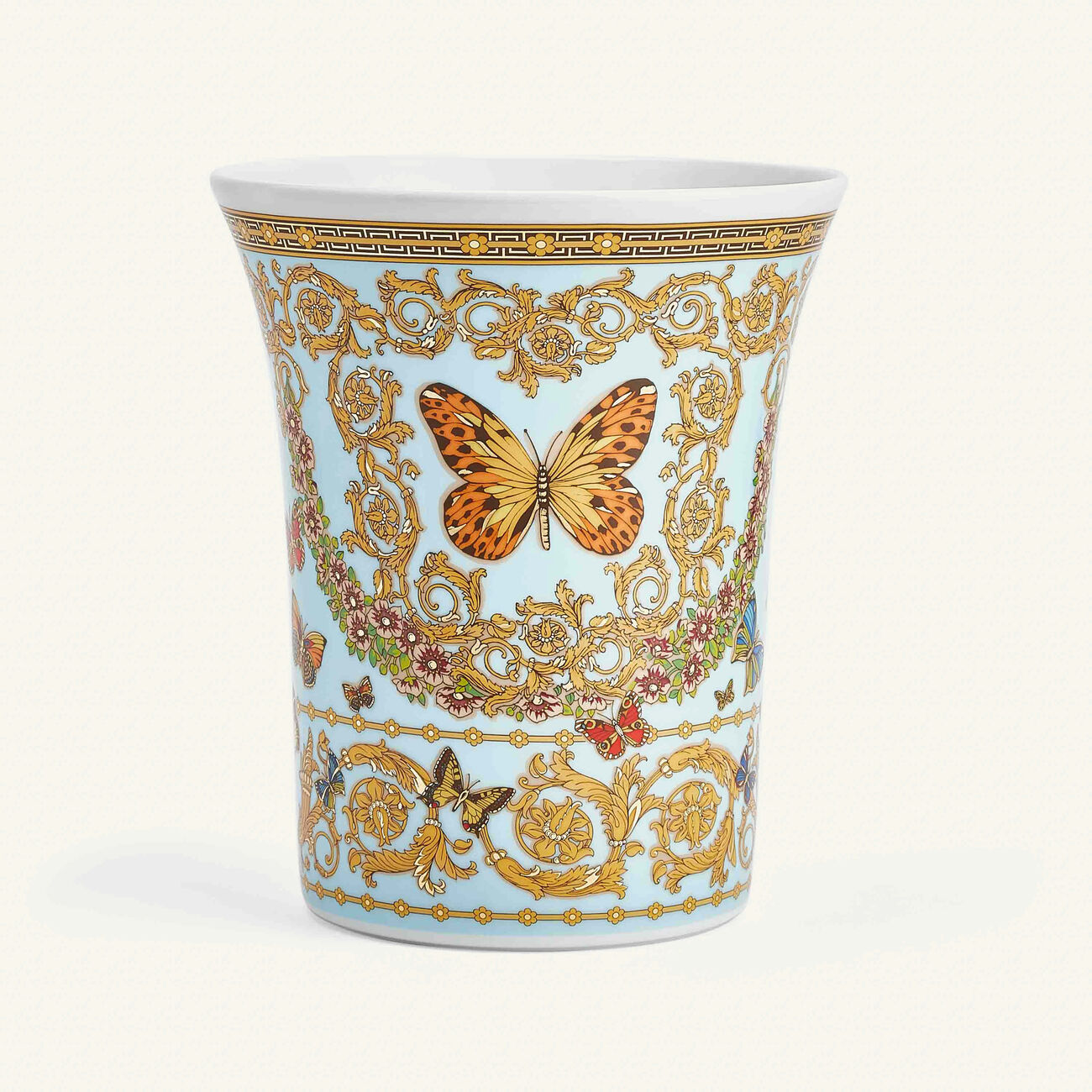 le jardin de versace vase small blue