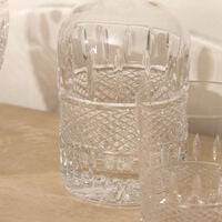 waterford mastercraft irish lace decanter set clear