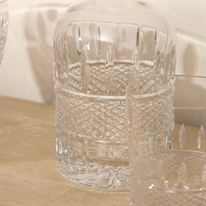 waterford mastercraft irish lace decanter set clear