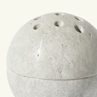 light of sakina grey stone incense burner