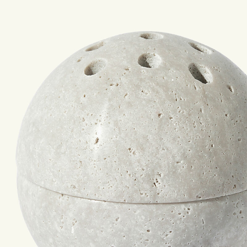 light of sakina grey stone incense burner
