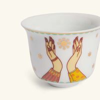 silsal hessa arabic coffee cup white set of 2