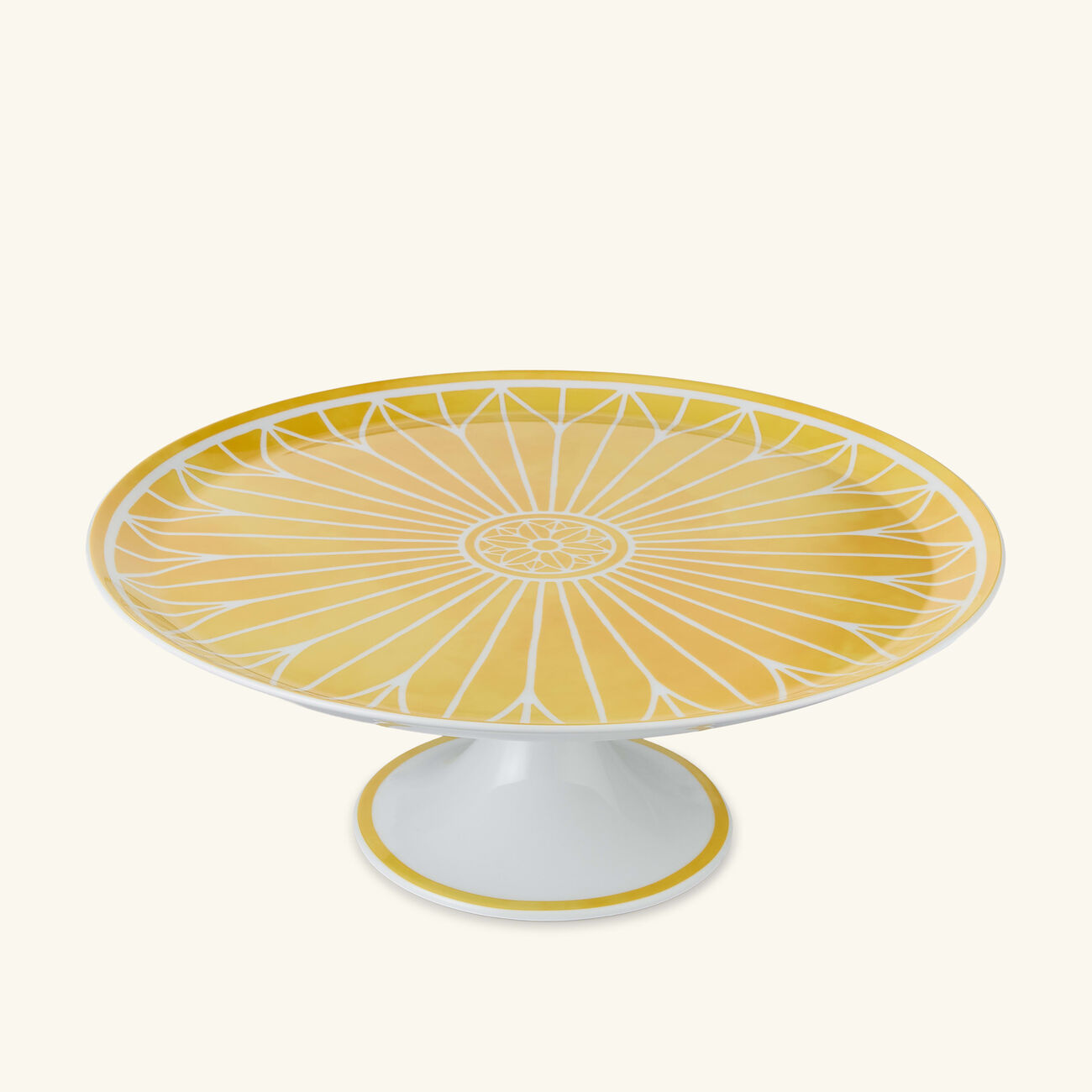 christofle malmaison riviera cake stand yellow
