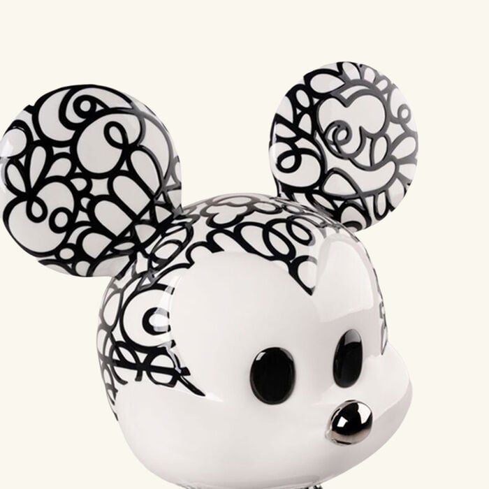 Doodle Mickey Scuplture Large Black lladro doodle mickey scuplture large black