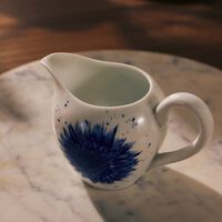 bernardaud in bloom milk pitcher blue