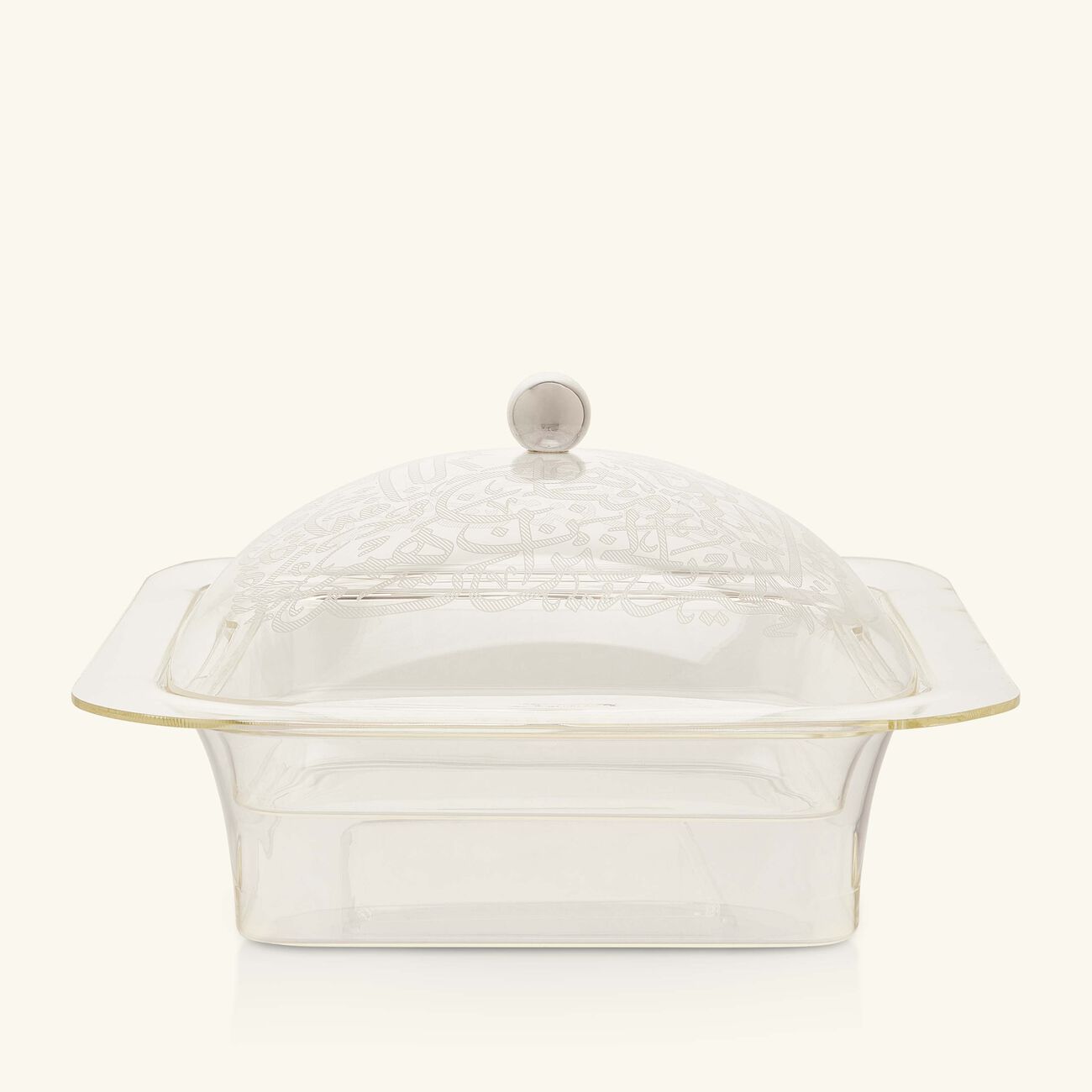 dimlaj thulut serving pot with lid clear 15cm