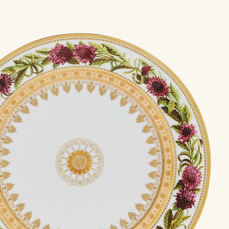 bernardaud botanique salad plate round gold 21cm
