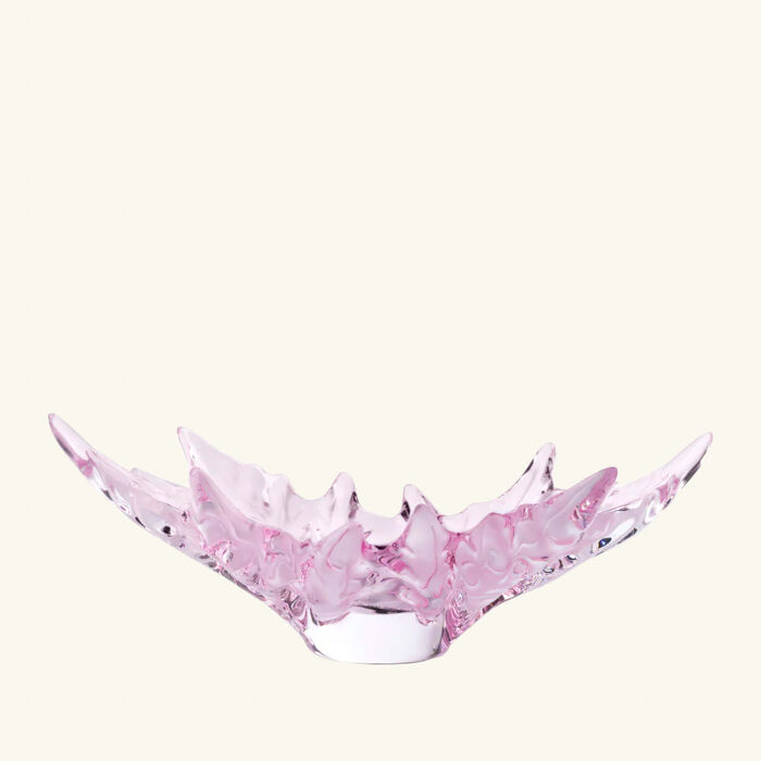 Champs-Élysées Centerpiece Small Pink lalique champs lys es centerpiece small pink